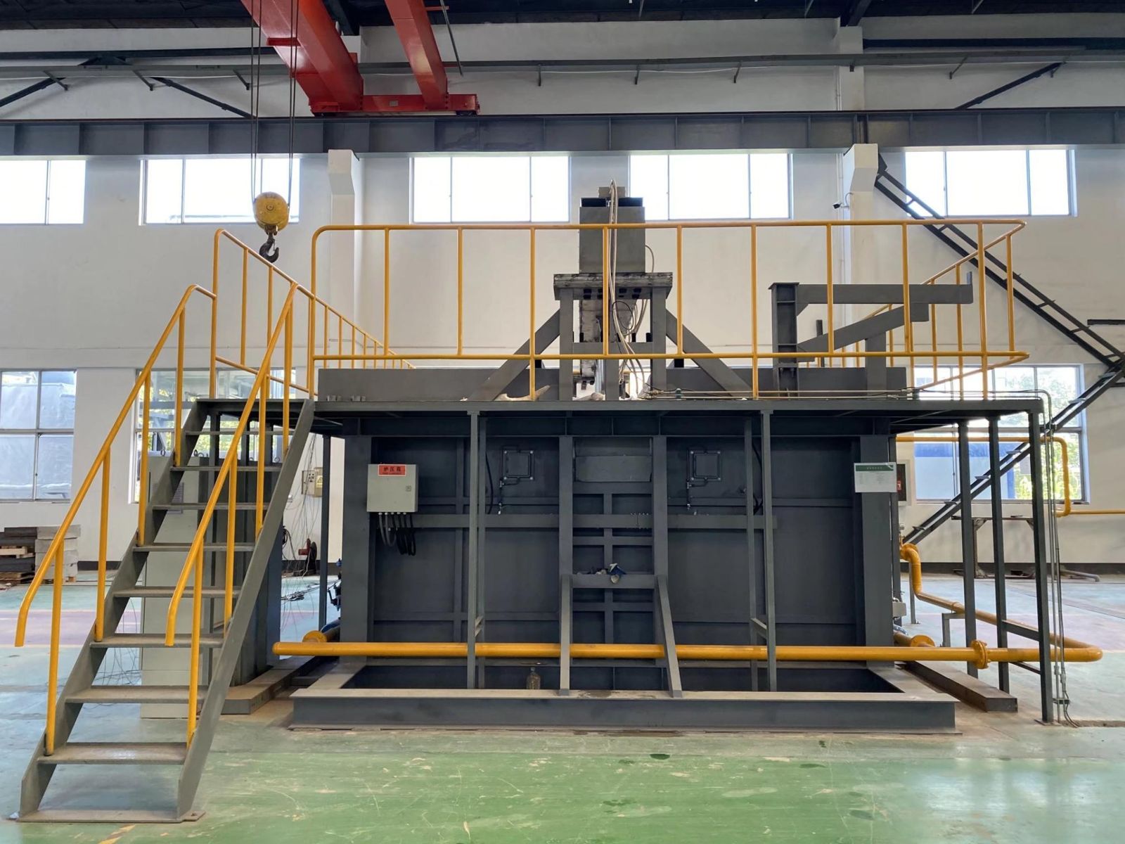 Horizontal fire resistance furnace